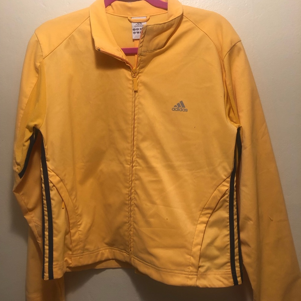 Lightweight yellow adidas jacket